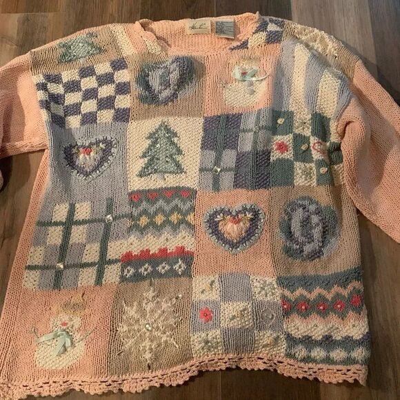 Vintage kitsch embellished sweater - Picture 2 of 9